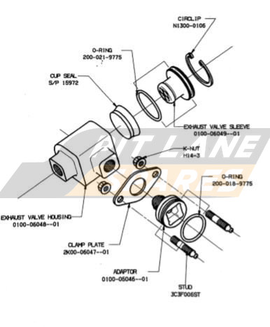 REAR AIR JACK EXHAUST VALVE ASSY Diagram